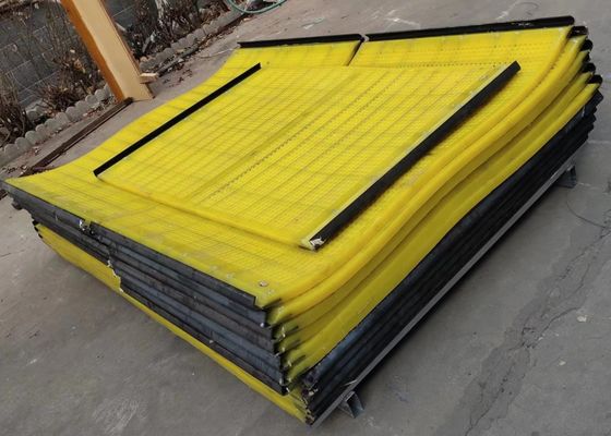 Iron Ore Pu Vibrating Linear Screen Mesh Mine Sieve Trommel Shale Shaker Banana Screen