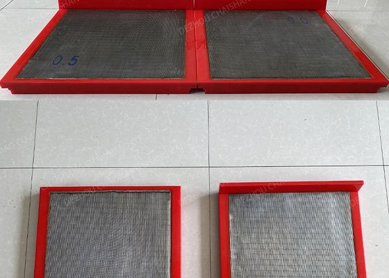 Plain Weave Hexagonal Hole Shape 610*610 PU Polyurethane 80-95 Shore A Wedge Wire Mesh