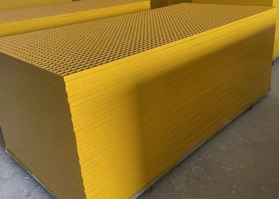 Non-Slip Aesthetic Eco Friendly Industrial Grade Material FRP Products Fiberglass Grating