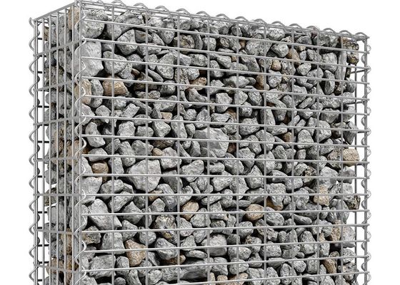 Hot Dipped Galvanized Stone Cage Welded Gabion Box 4mm Wire Thickness