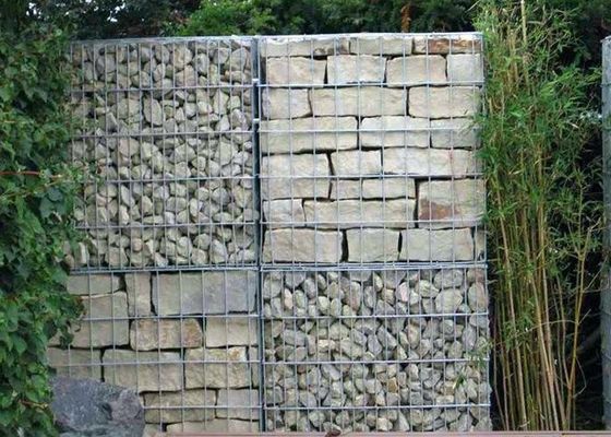 Welded Gabion Baskets With Lid Galvanized Wire Retaining Wall