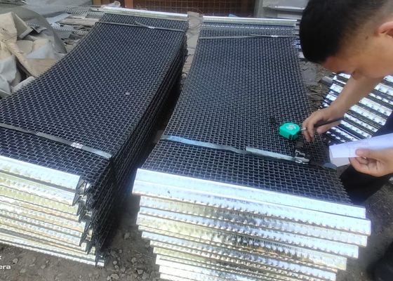 High Carbon 65Mn Mine Vibrating Screen Mesh 1.5mx2m