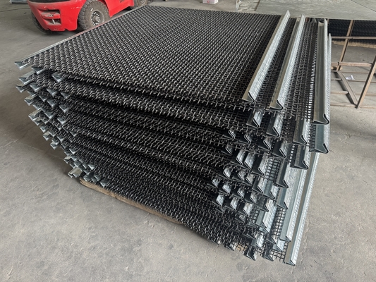 High Tensile 65mn Hooked Galvanized Crimped Wire Mesh For Coal Mine Industry