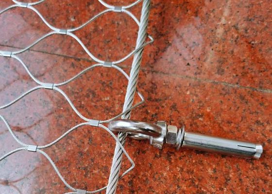 316l Zoo 7x7 Flexible Stainless Steel Cable Netting Rope Mesh