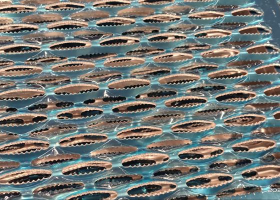 Traction Aluminum Bar Galvanized Steel Grating Stair Treads , Perforated Grip Strut Treads