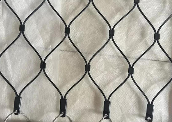 Rust Resistant Black Oxide Stainless Steel Rope Wire Mesh