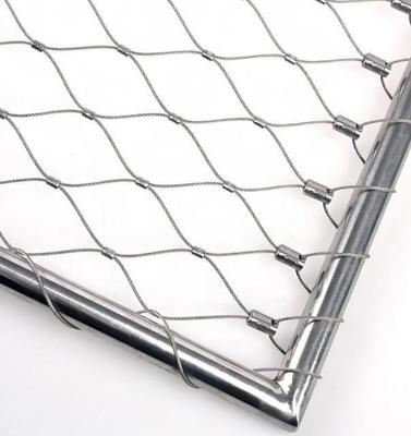 1.5mm 7x7 AISI316 Stainless Steel Wire Rope Mesh for Bridge Railing and Plain Weave Applications