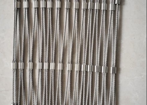 Factory Sale 304 Stainless Steel Wire Rope Mesh Woven Stainless Steel Rope Mesh For Zoo Mesh
