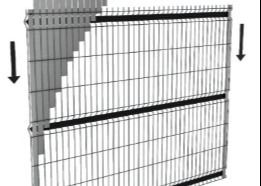 3d Design 60x60mm Curved Metal Fence For Garden