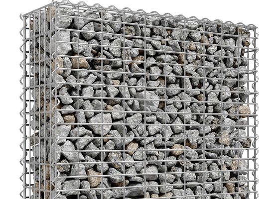 80 X 80mm Iron Wire 195 Welded Gabion Mesh Square Garden Edging