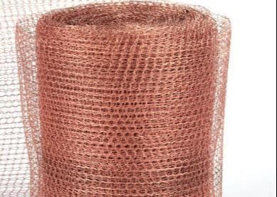 Rustproof Durable Copper Wire Mesh Copper Knitted Wire Mesh
