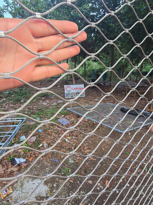 Custom Ferrule Type Inox 316 Wire Rope Net Flexible Stainless Steel Cable Webnet X Tend Mesh