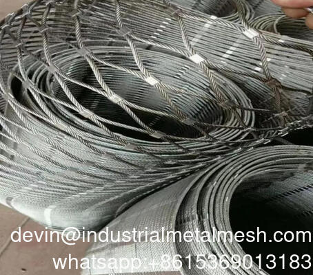 304 Aviary Stainless Steel Stair Rope Mesh Cable Netting