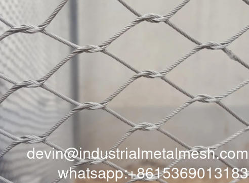 Customized Steel Wire Rope Mesh for Fences Zoo Protective Rope Mesh