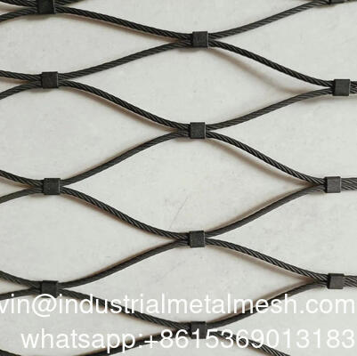 Flexible 7*7 304 Stainless Steel Wire Rope Zoo Safety Mesh Steel Cable Mesh