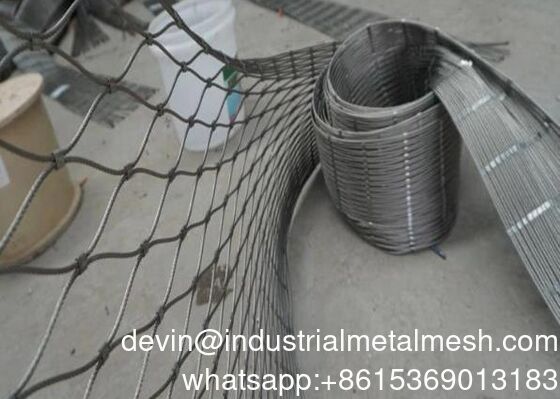 Flexible Stainless Steel Cable Mesh 304 316 Metal Wire Rope Mesh