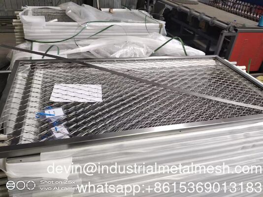 High Security SUS 304 316 Stainless Steel Wire Rope Cable Ferrule Mesh for Balcony Railing Fence