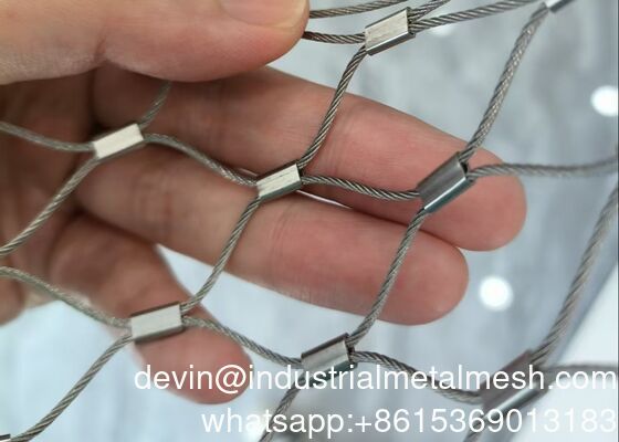 Hot Sale Flexible Stainless Steel Rope Mesh Wire Rope Mesh