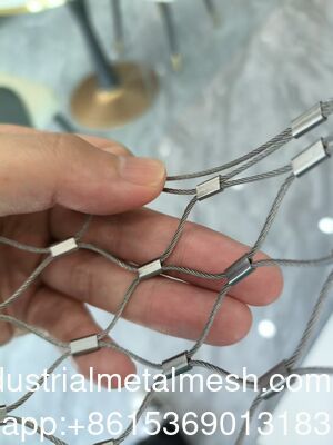 Top Grade Black Oxide Stainless Steel Wire Rope Mesh for Zoo Fence