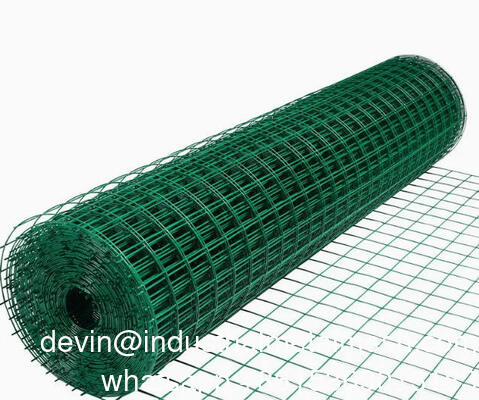 Green PVC Plastic Coated Welded Steel Wire Mesh Electric Welding Mesh