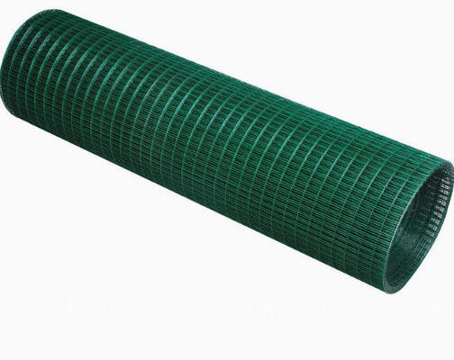 Green PVC Plastic Coated Welded Steel Wire Mesh Electric Welding Mesh