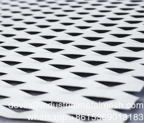 PVDF Aluminum Expanded Diamond Wire Mesh Metal Sheet