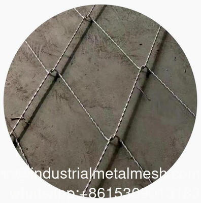 China Export Hand-Woven Knotted Type Stainless Steel Rope Mesh Rockfall Protection Mesh