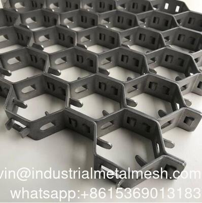 1.4845 Hex Metal for Armoring for Anti-abrasive linings | Bar strips 2.0X25mm | 48mm hexmetal mesh | 1000X1000mm