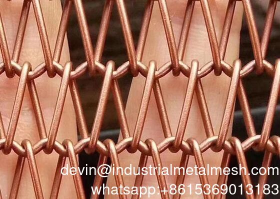 Plain Weave Decorative Steel Mesh Gold Plated