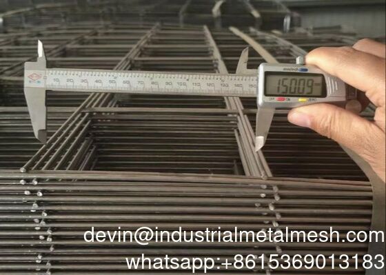 3.7mm Black Welded Wire Mesh Panel 150mm*150mm for Construction