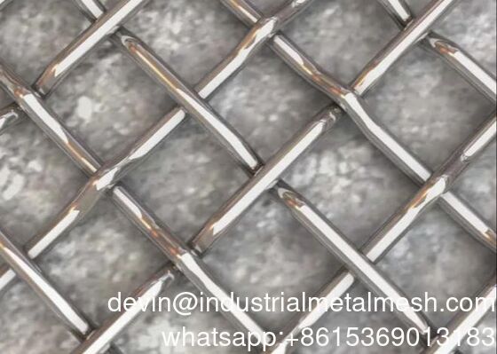 Woven Stainless Steel Crimped Wire Mesh, for Industrial, Material Grade: 304/316