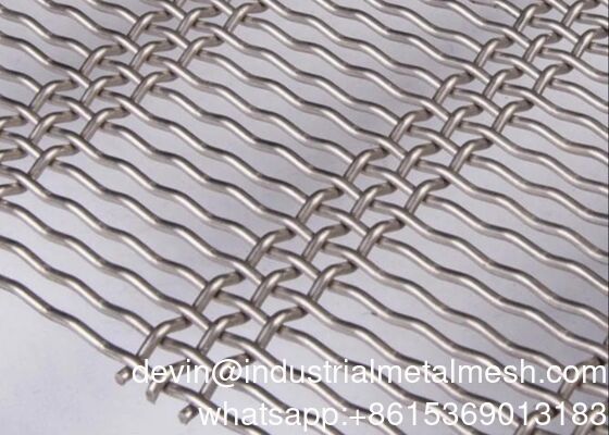 Woven Stainless Steel Crimped Wire Mesh, for Industrial, Material Grade: 304/316