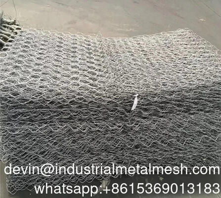 Low Carbon Galvanized Steel Wire Gabion for Water Conservancy Project