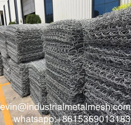 Low Carbon Galvanized Steel Wire Gabion for Water Conservancy Project