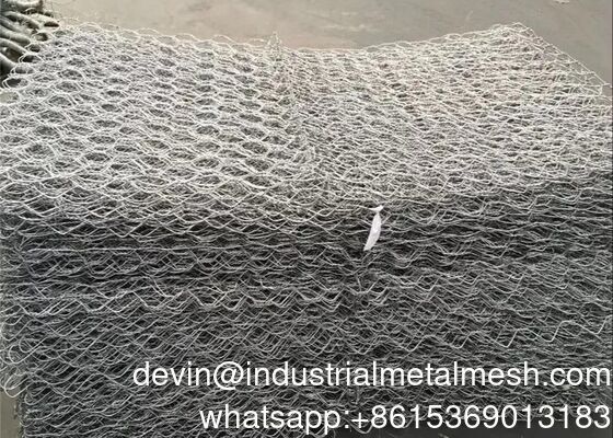 Low Carbon Galvanized Steel Wire Gabion for Water Conservancy Project