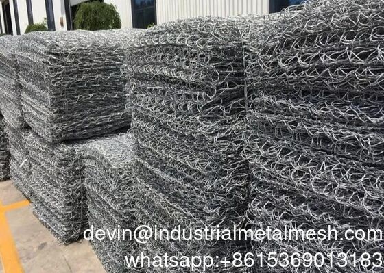 Low Carbon Galvanized Steel Wire Gabion for Water Conservancy Project