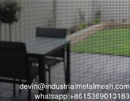 304 Material 110 Diameter Black Stainless Steel Security Window Screen Mesh, Stainless Steel Insect Screen