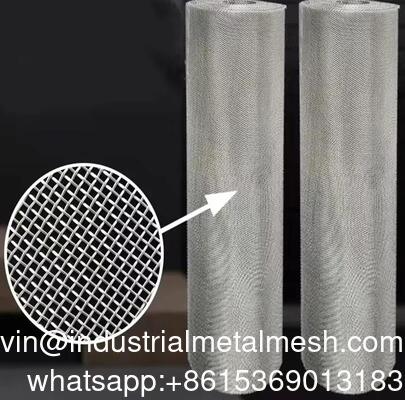 10 20 30 Micron 304 316 Stainless Steel Filter Wire Sieve Mesh Plain Woven Technique Screen Welding Punching Cutting Bending