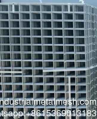 Welded Wire Mesh Panels 1.2X2.4m Galvanised 4X8FT Steel Sheet Metal 2" Holes