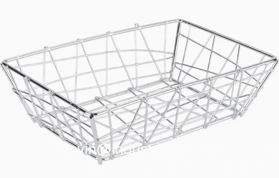 OEM Design New Home Stainless Steel Fast Food Bakery Bread Egg Storage Basket