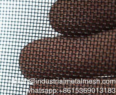 304 Material 090 Diameter Black Stainless Steel Security Window Screen Mesh
