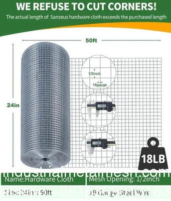 Galvanized Welded Wire Mesh Roll - Ideal for Various Applications