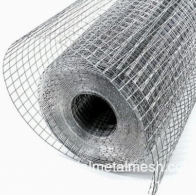 Galvanized PVC Coated Black Colored Cheap Welded Wire Mesh Roll 1m X 30m for Fence Steel Mesh Roll