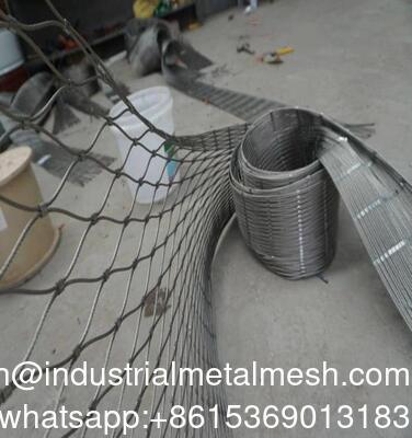 Hot Sale Flexible Stainless Steel Rope Mesh Wire Rope Mesh/Zoo Wire Mesh
