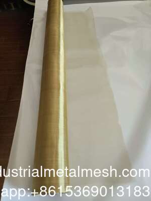 0.25mm Ultra Fine Copper Knitted Mesh Screen Fabric