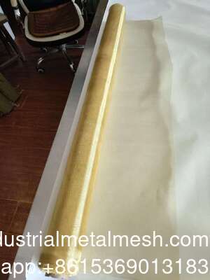 0.25mm Ultra Fine Copper Knitted Mesh Screen Fabric