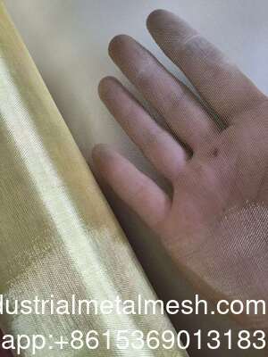 0.25mm Ultra Fine Copper Knitted Mesh Screen Fabric