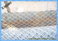 Plain Weave Metal Chain Link Fence Screen PVC Coated 8 Gauge Galvanised Chain Link Fencing