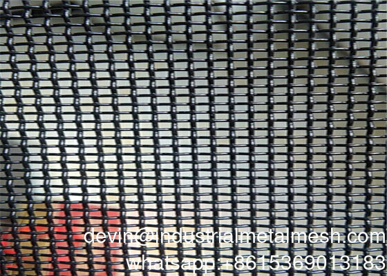 304 Material 090 Diameter Black Stainless Steel Security Window Screen Mesh