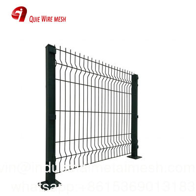 6 Gauge Panel Security Bending Garden Mesh Welded Curved 3D Fence